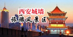 黑丝美女尻逼喷中国陕西-西安城墙旅游风景区